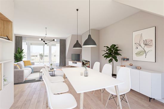 Dakappartement (2slpk) met extra bergzolder, terras (44m²) met panoramisch zicht