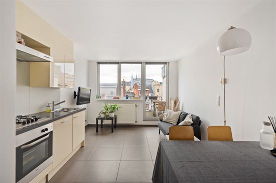 Instapklare studio inclusief autostaanplaats en kelderberging te Antwerpen