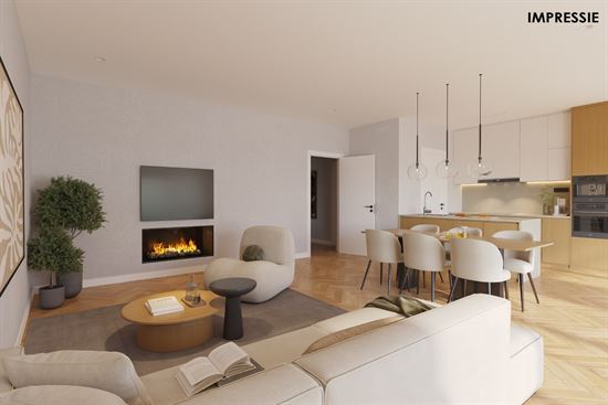 Ruim appartement (2 slpks) in kleinschalig gebouw zonder gemeenschappelijke kosten