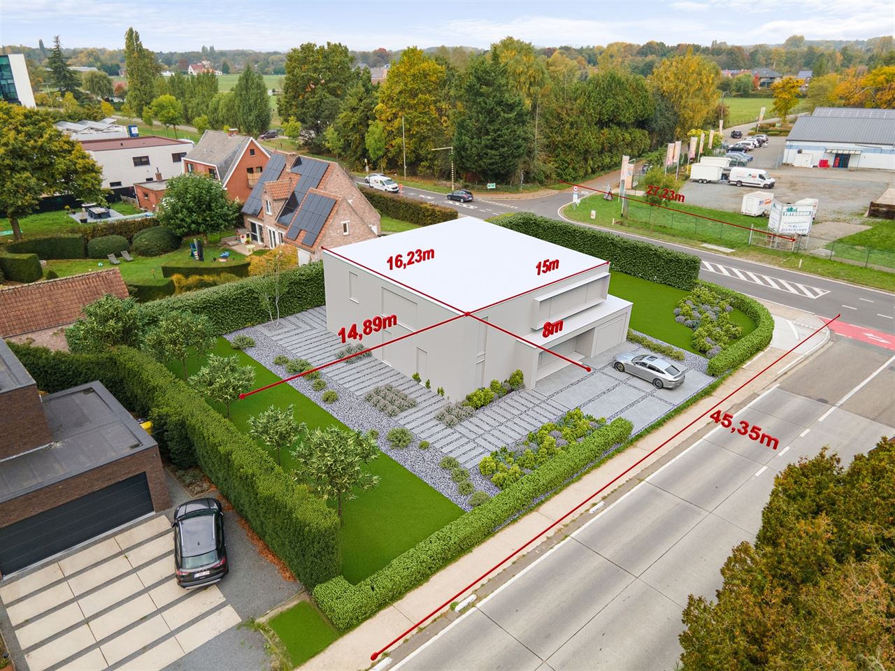 Bouwgrond voor een open bebouwing met een grondopp. van 1010 m²