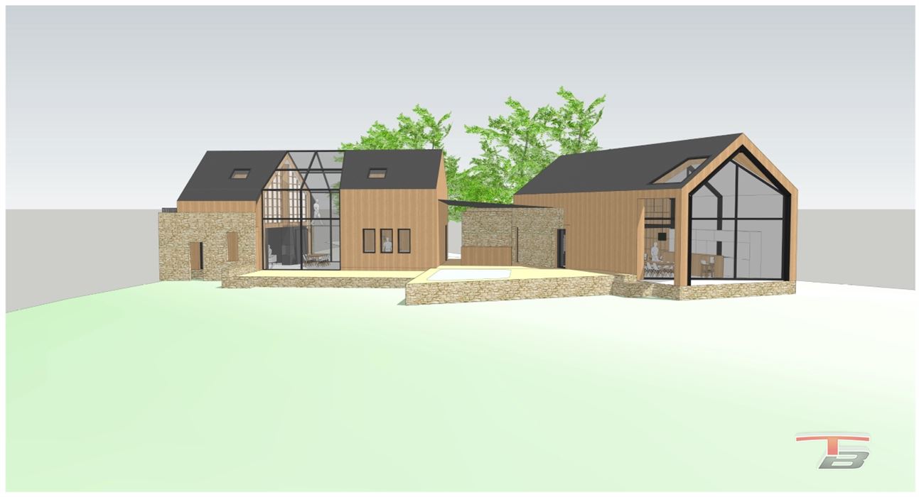 Terrain libre de constructeur avec permis pour 2 maisons