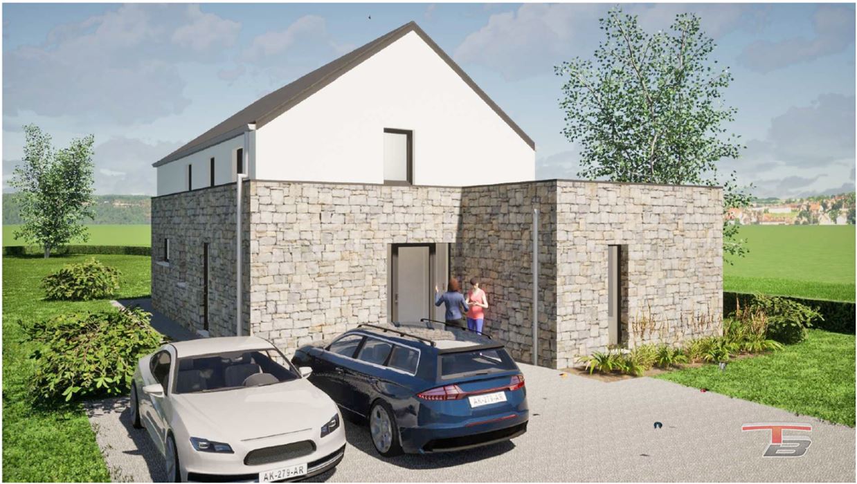 Terrain de 1.748m² libre de construct. avec permis