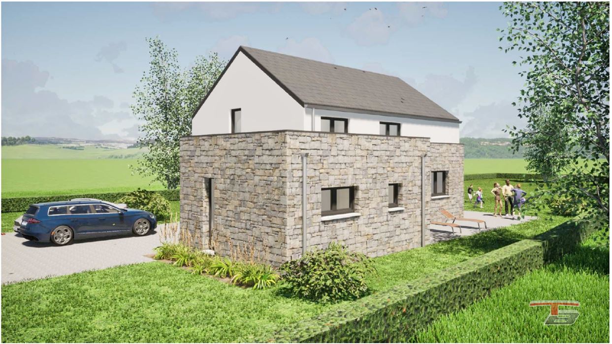 Terrain de 1.748m² libre de construct. avec permis