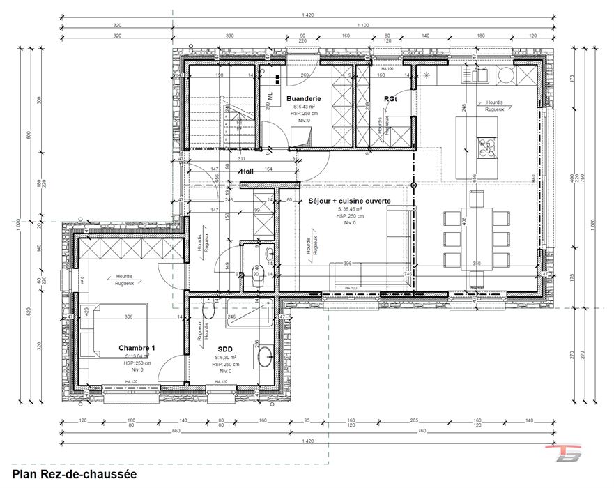 Terrain de 1.748m² libre de construct. avec permis