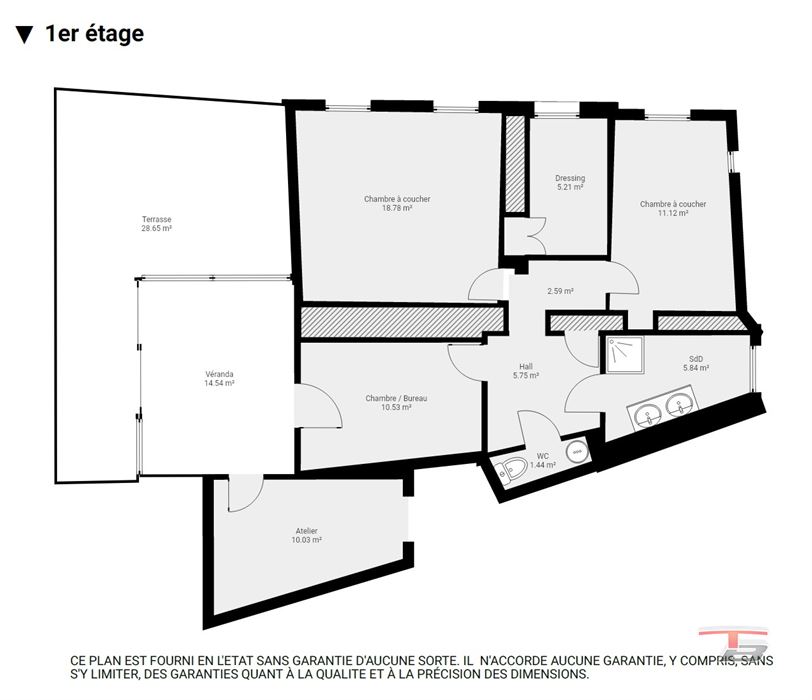 Spacieuse maison 3 ch (poss. 4) avec vue à 2 pas du centre