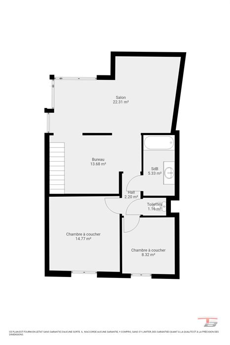 Maison de caractère 5 chambres du début XXe avec spacieuse cour