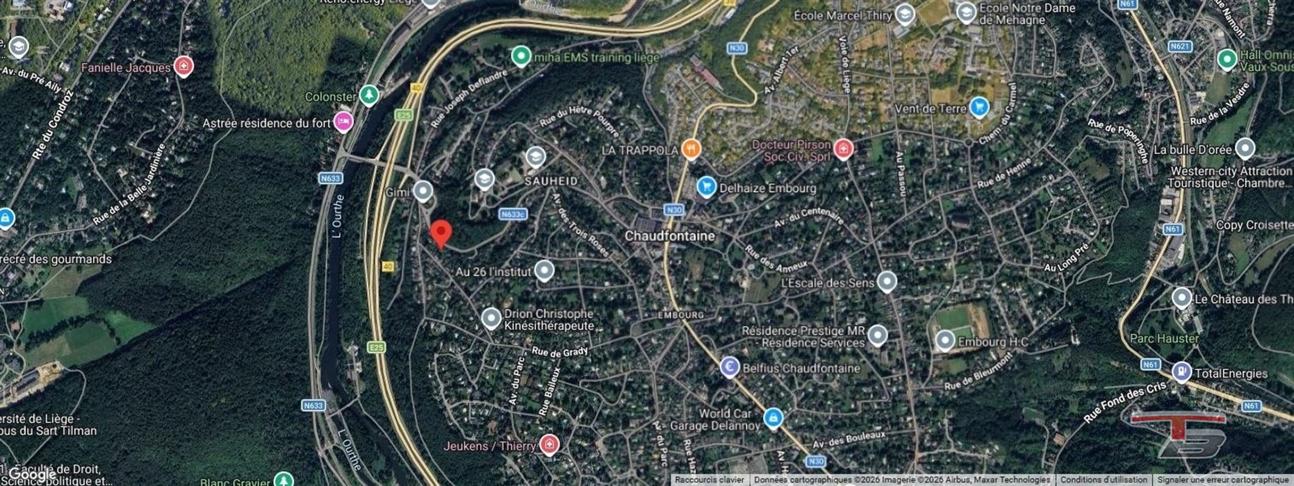 Bungalow une chambre sur terrain de 610 m² situé à Embourg