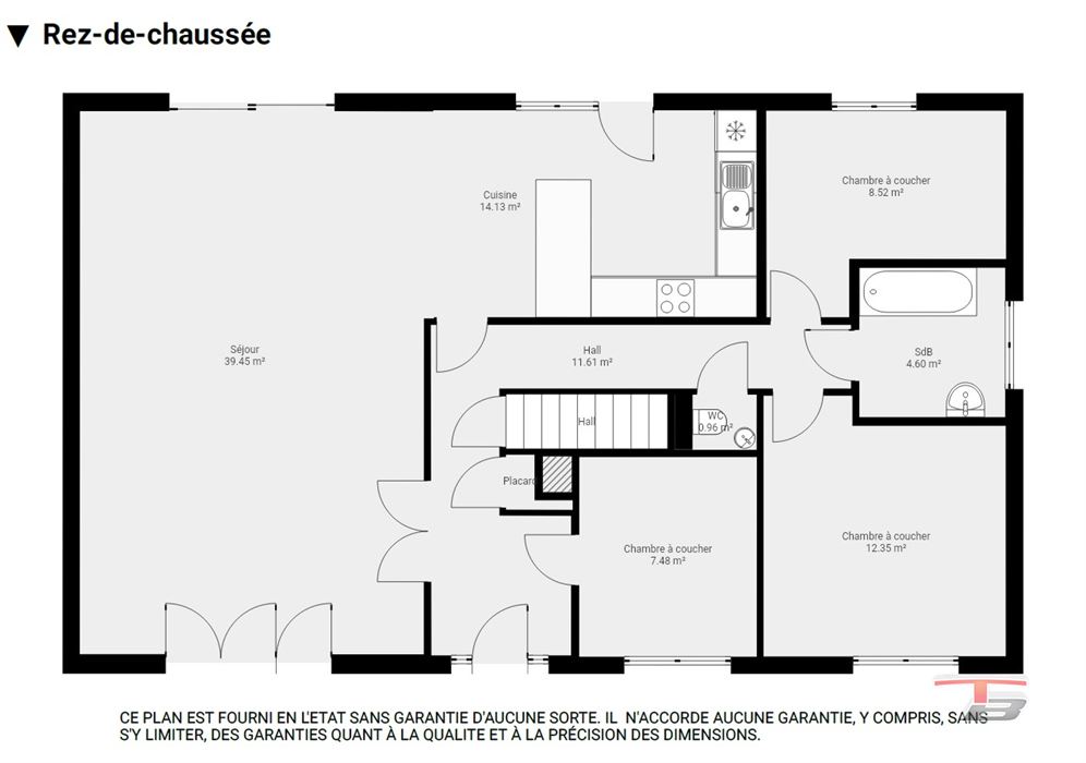 Villa de plain pied au calme dans un quartier résidentiel prisé