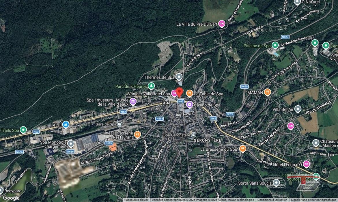 Commerce idéalement situé au coeur du centre de Spa