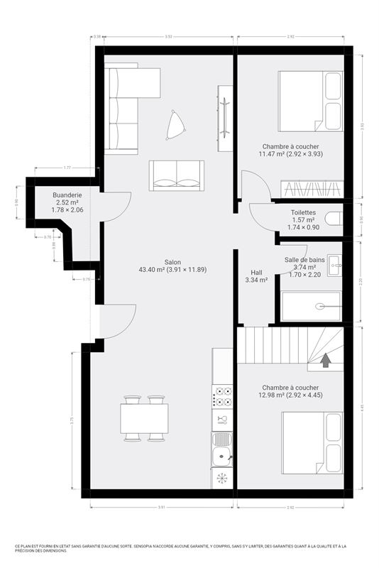 Appartement dans l'hypercentre d'Andenne