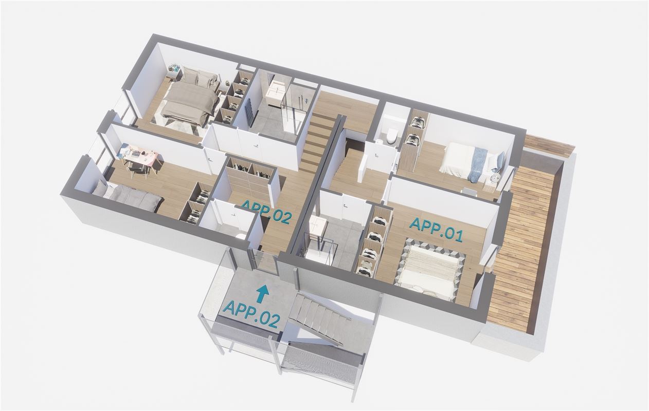 Superbe duplex neuf avec vue Meuse