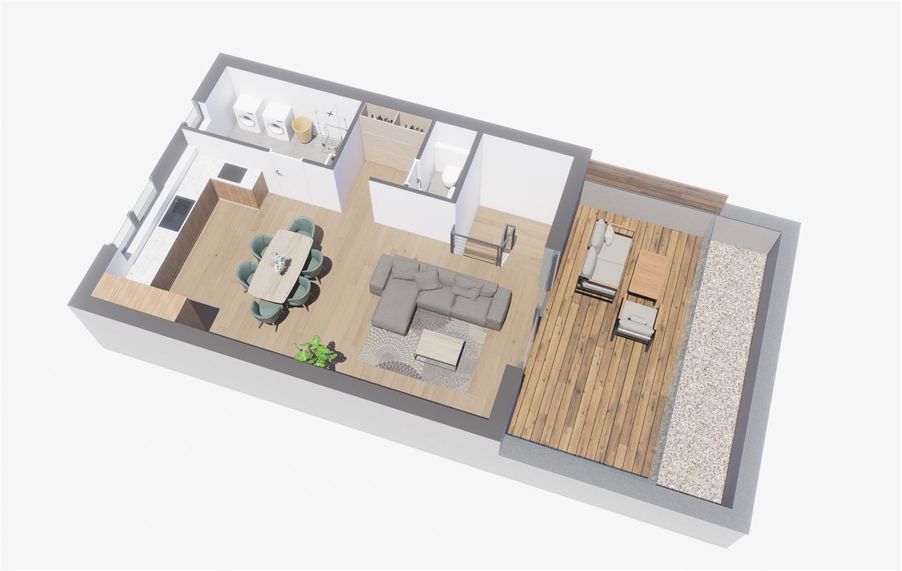 Superbe penthouse neuf avec vue Meuse