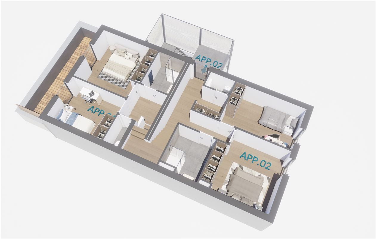 Superbe penthouse neuf avec vue Meuse