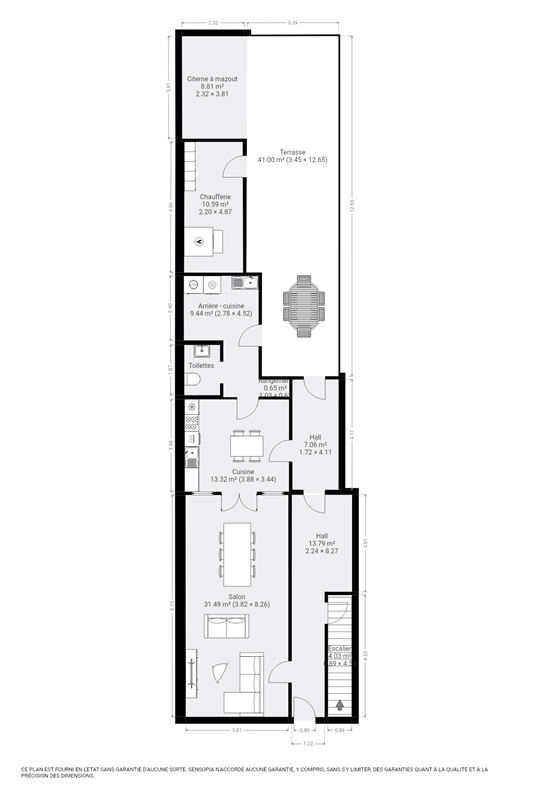 Maison rénovée dans le centre ville d'Andenne