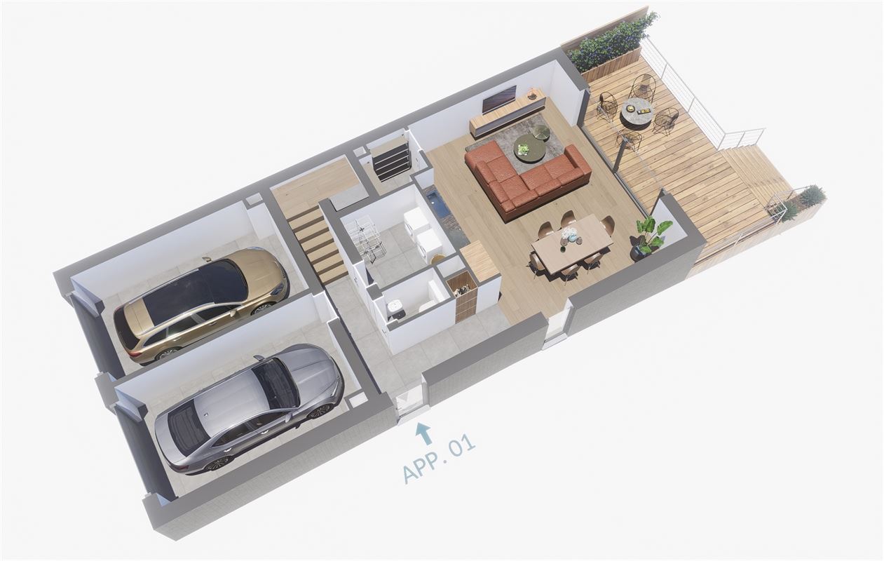Superbe duplex neuf avec vue Meuse