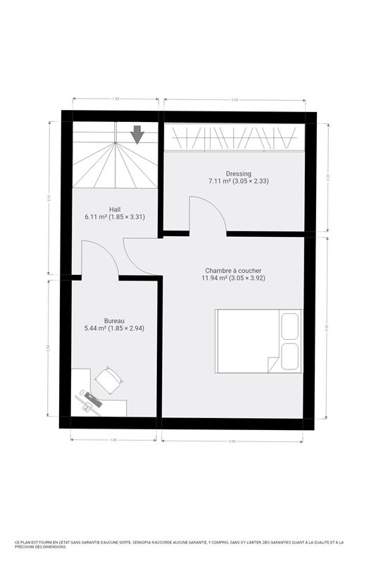 !!!option!!!Maison 2 chambres en centre ville
