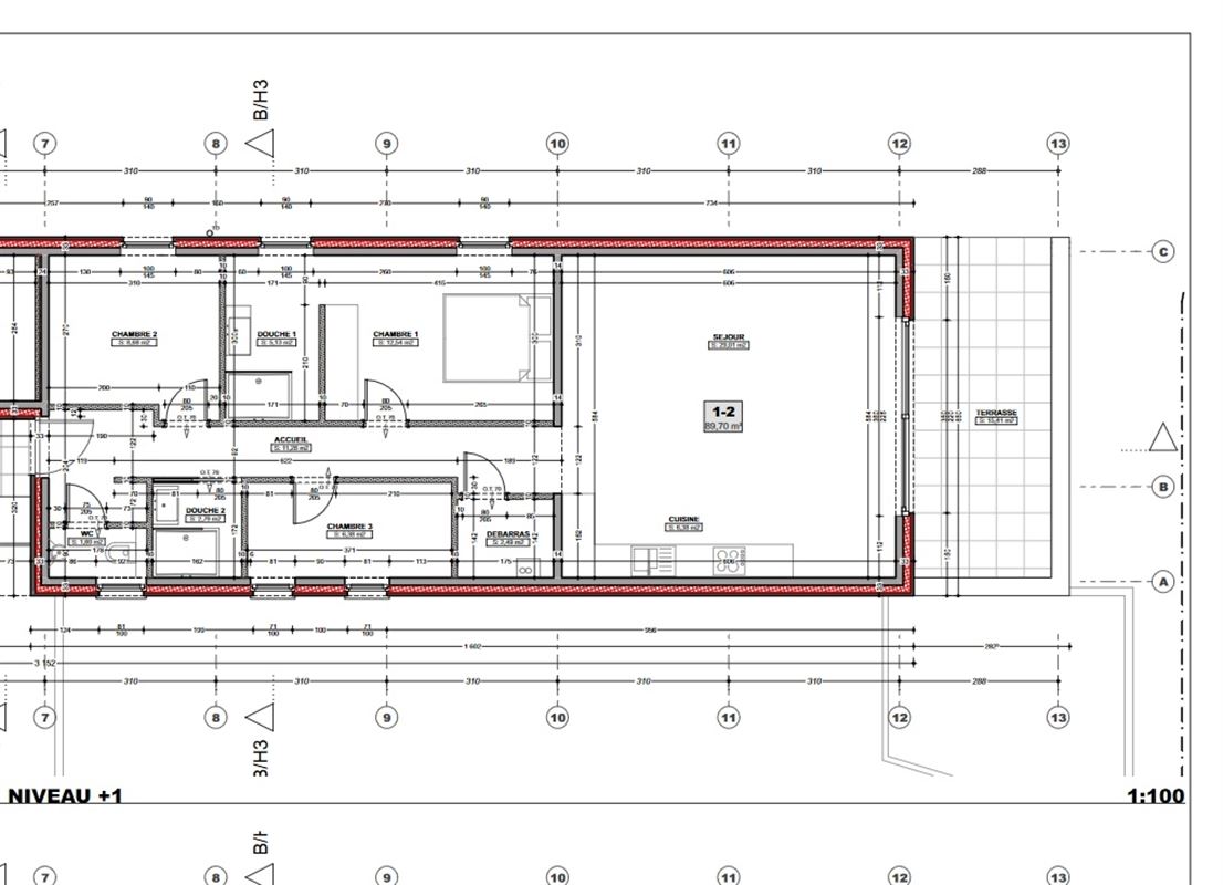 Appartement 2 chambres avec terrasse et jardin
