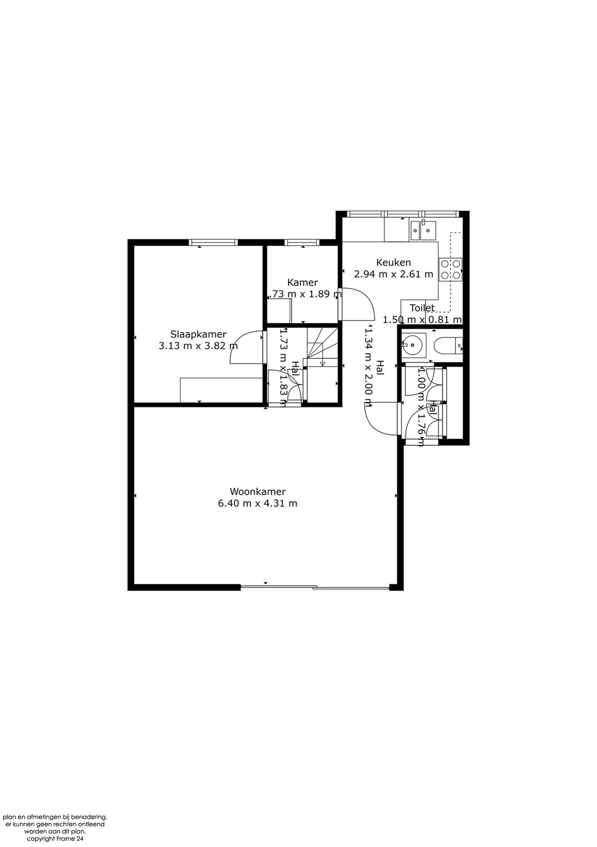 Duplex appartement met 2 slpks en ruim terras te Putte 