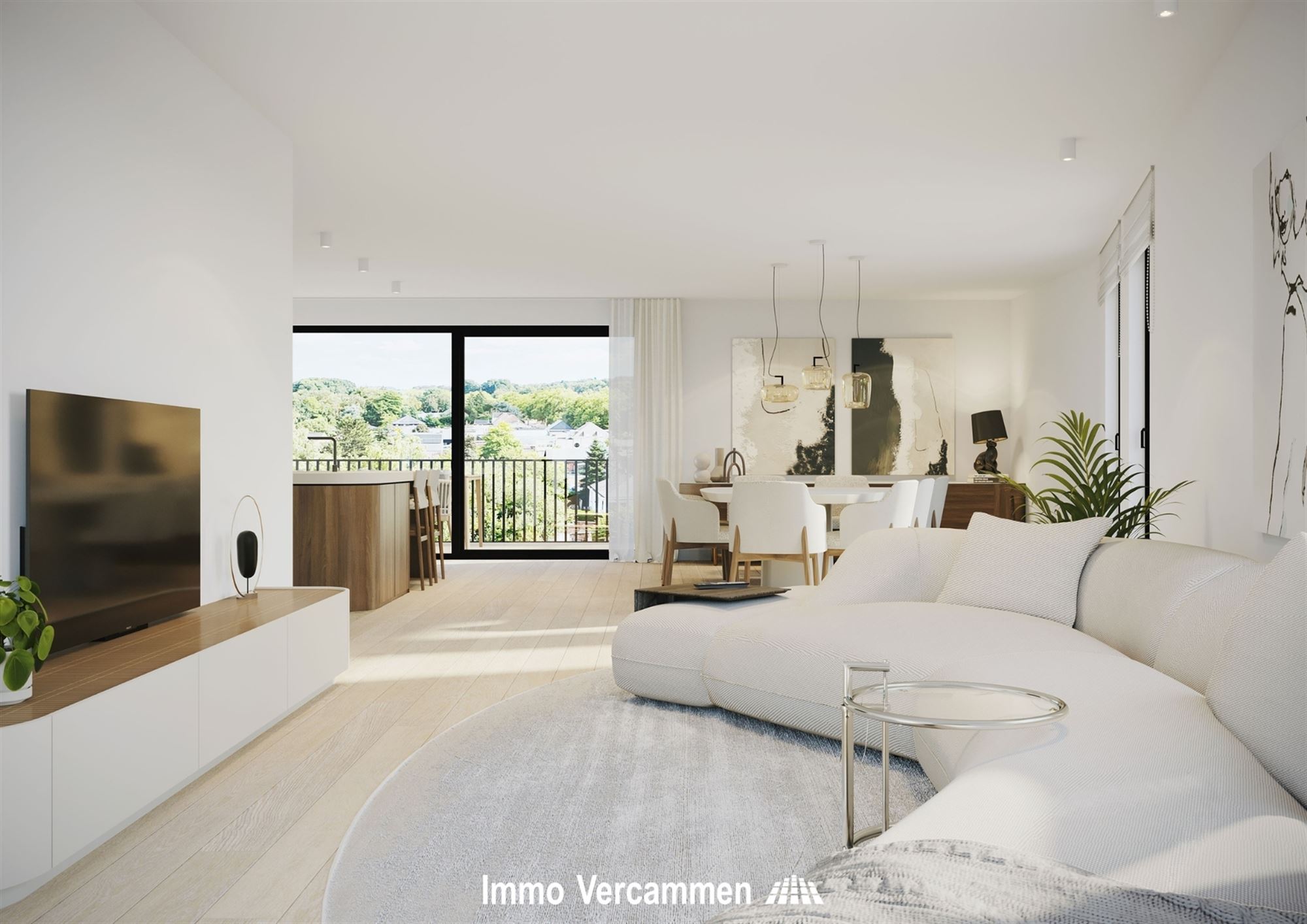 Appartement met 2 slaapkamers en ruim terras te Putte.