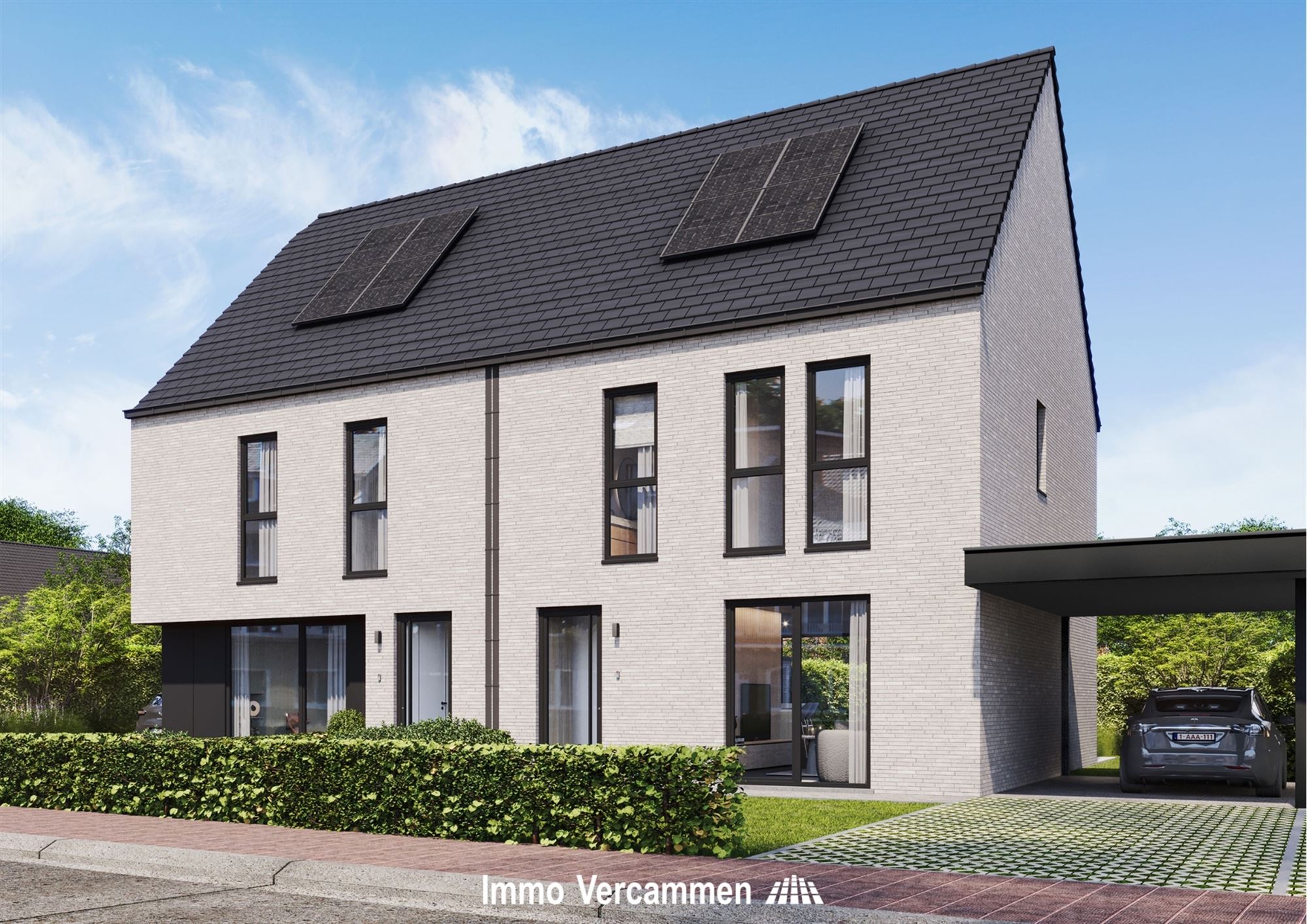 Kwalitatief afgewerkte, halfopen bebouwing te Putte