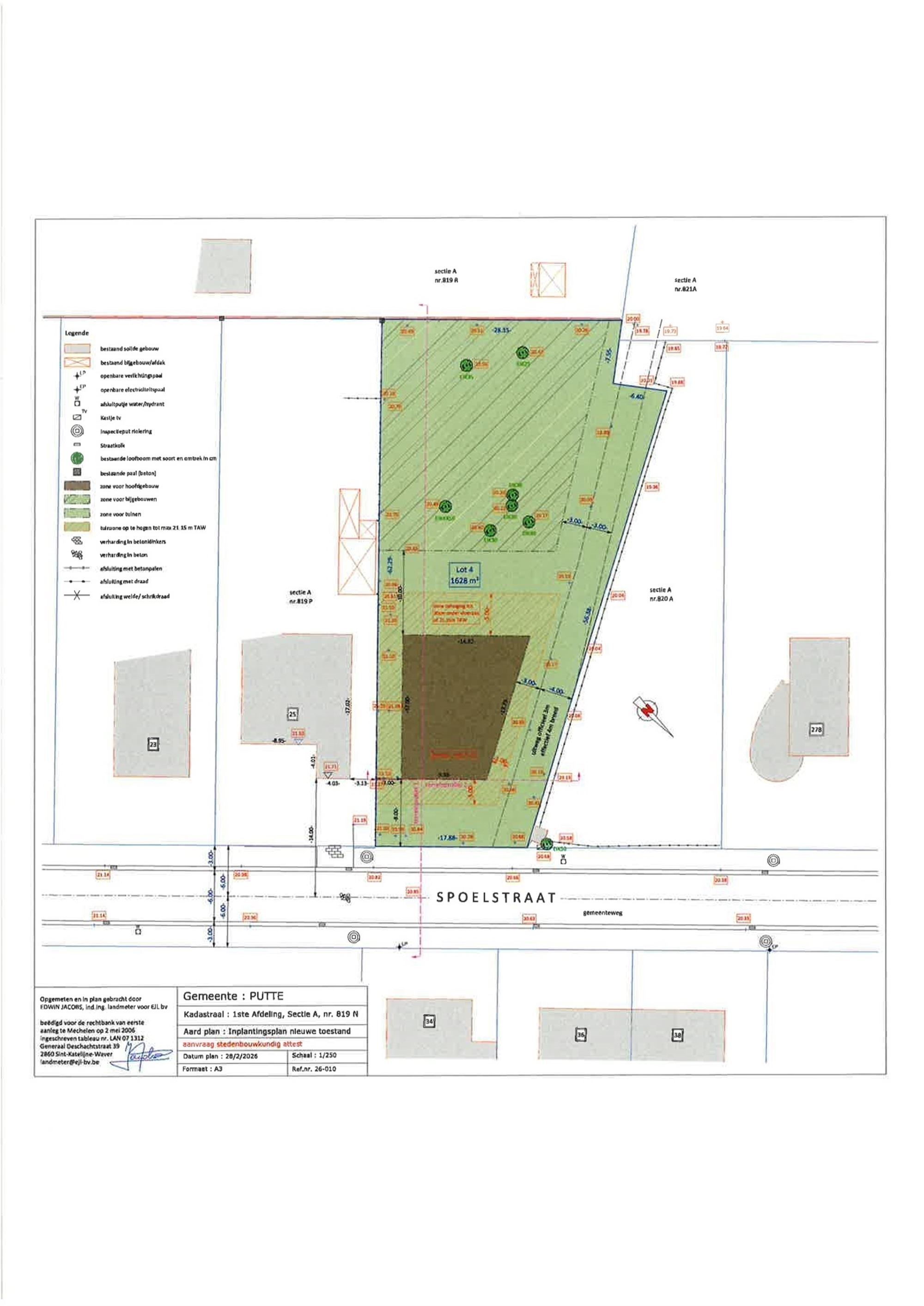 Knap perceel bouwgrond van 1.634 m² in Putte