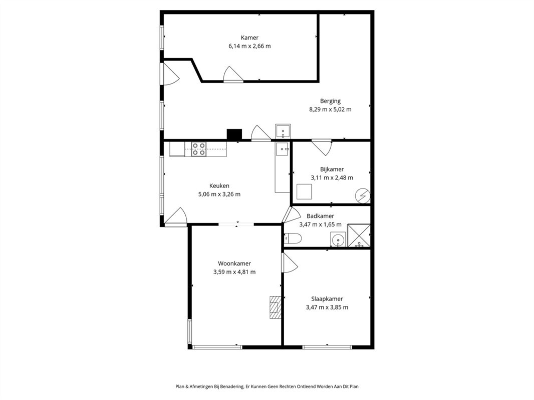 Grondig te renoveren, gelijkvloerse woning te Beerzel.
