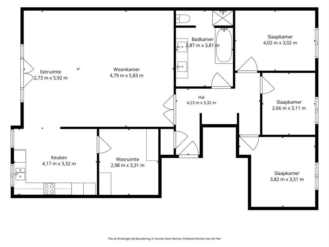 Verrassend ruim appartement met 3 SLPK te Putte
