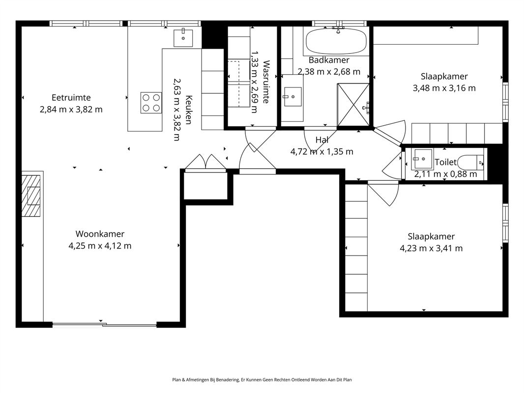 Modern penthouse met 2 slaapkamers te Hulshout