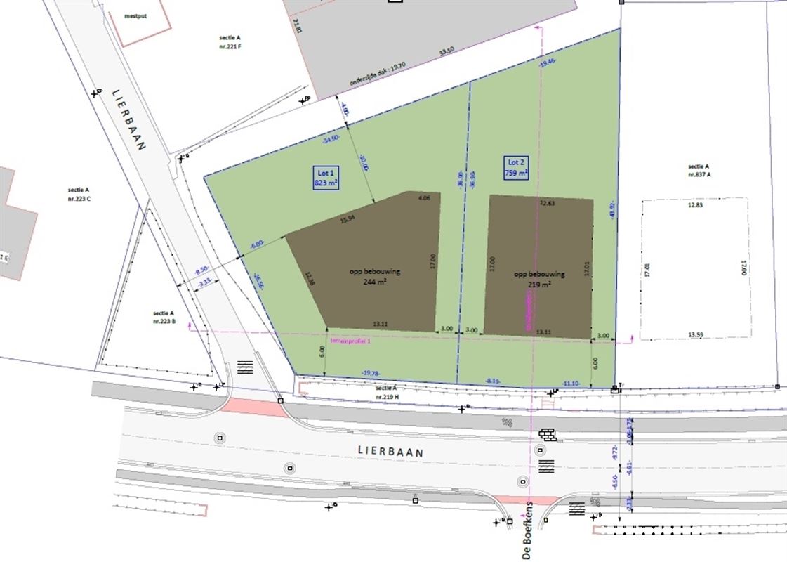 Bouwgrond voor OB met opp. 823 m² te Putte