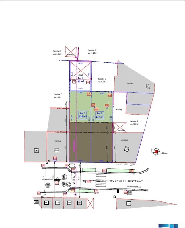Bouwgrond voor gesloten bebouwing met opp.137 m² te Mechelen