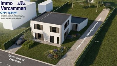 Knap perceel bouwgrond van 1.634 m² in Putte