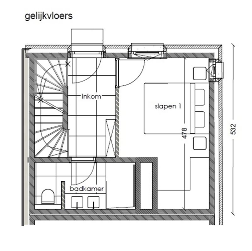 Nieuwbouw triplexwoning met 2 slpks te Duffel