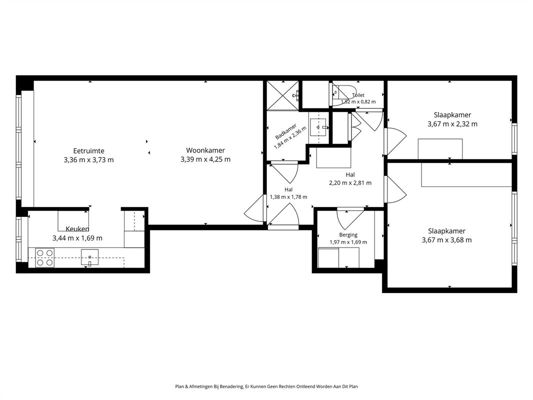 Aangenaam appartement met 2 SLPK en garage te Duffel