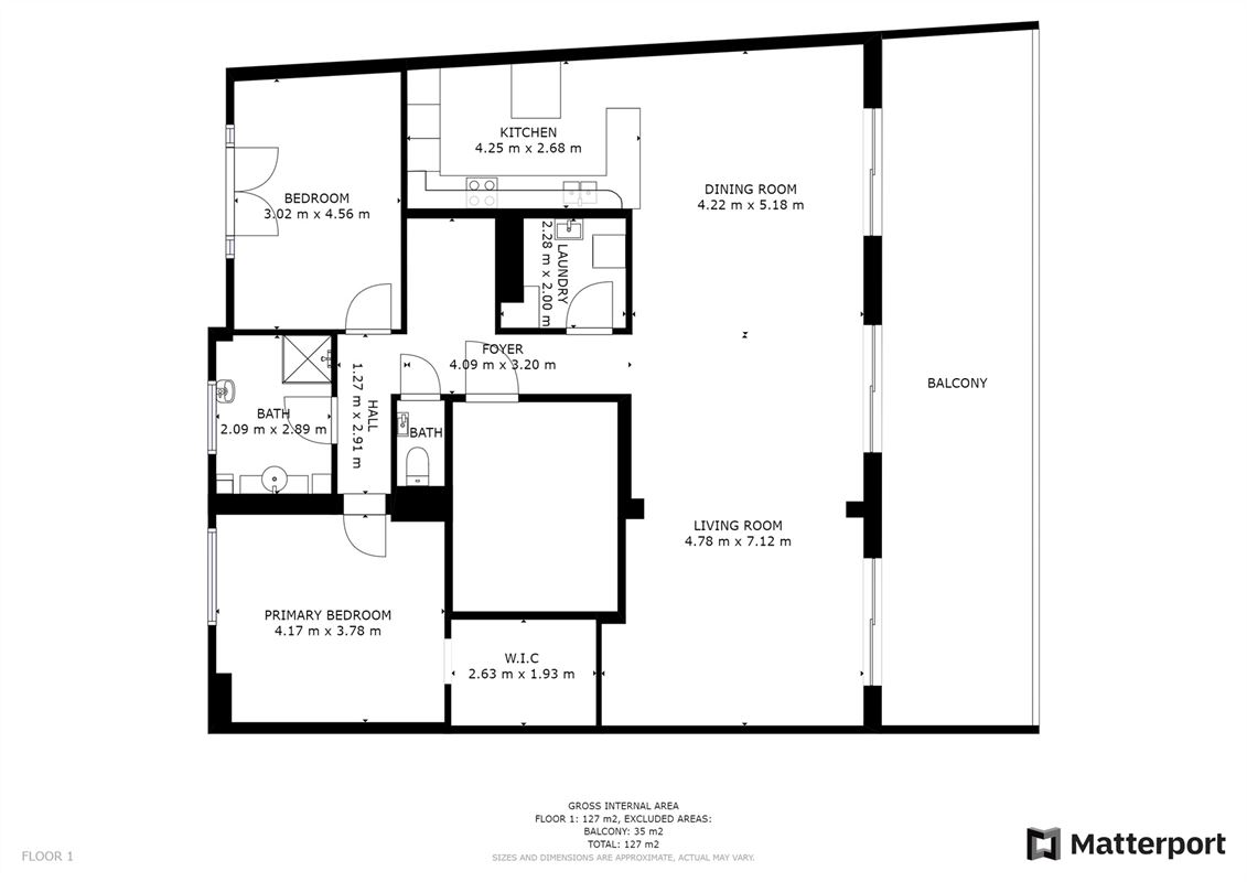 Appartement met staanplaats, zonneterras en airco