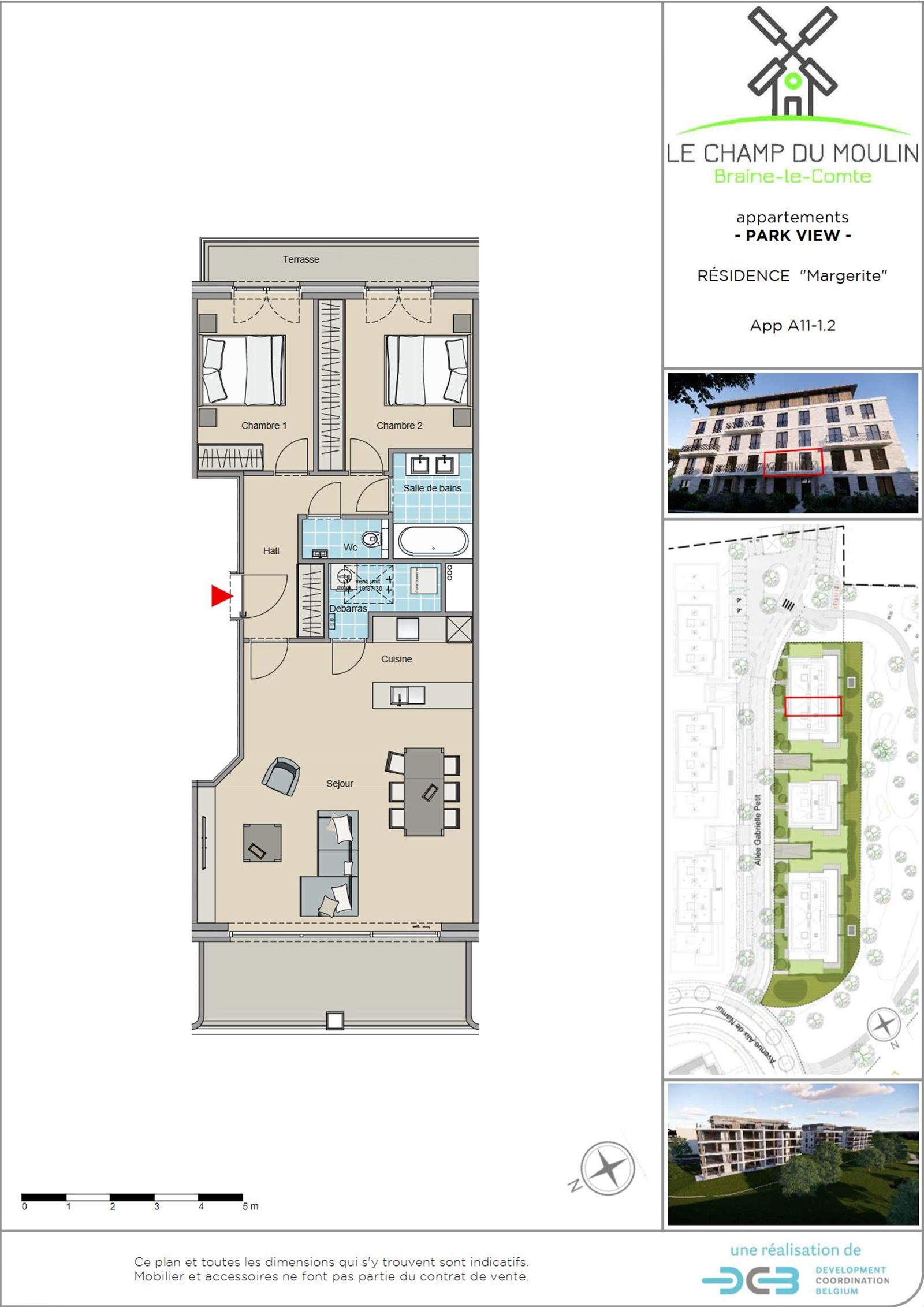 FOTO’S 1 : Appartement te 7090 BRAINE-LE-COMTE (België) - Prijs € 249.900