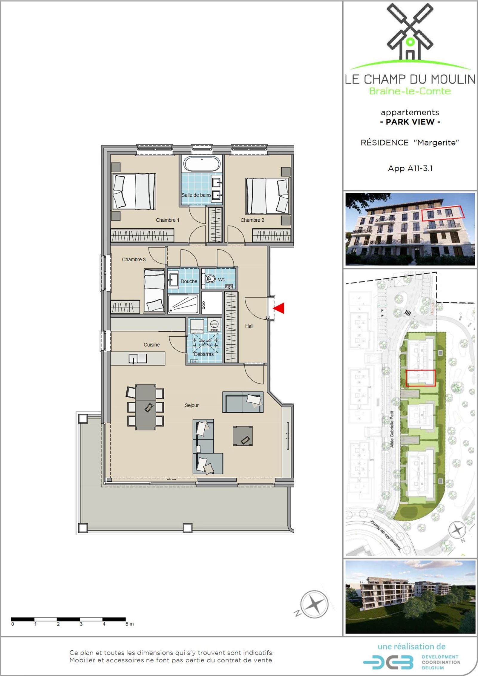 FOTO’S 1 : Appartement te 7090 BRAINE-LE-COMTE (België) - Prijs € 331.900