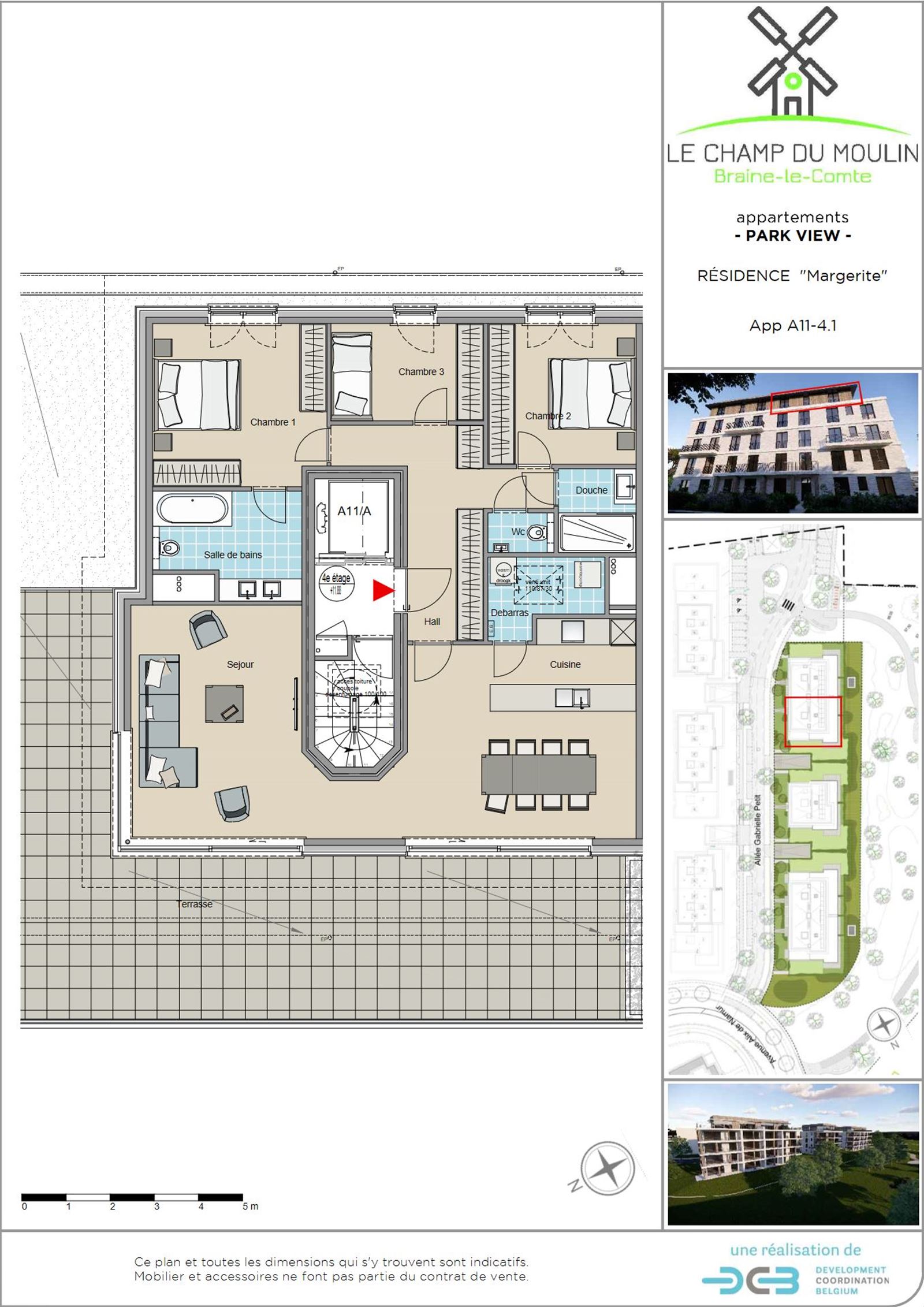 PHOTOS 3 : Penthouse à 7090 BRAINE-LE-COMTE (Belgique) - Prix 435.900 €