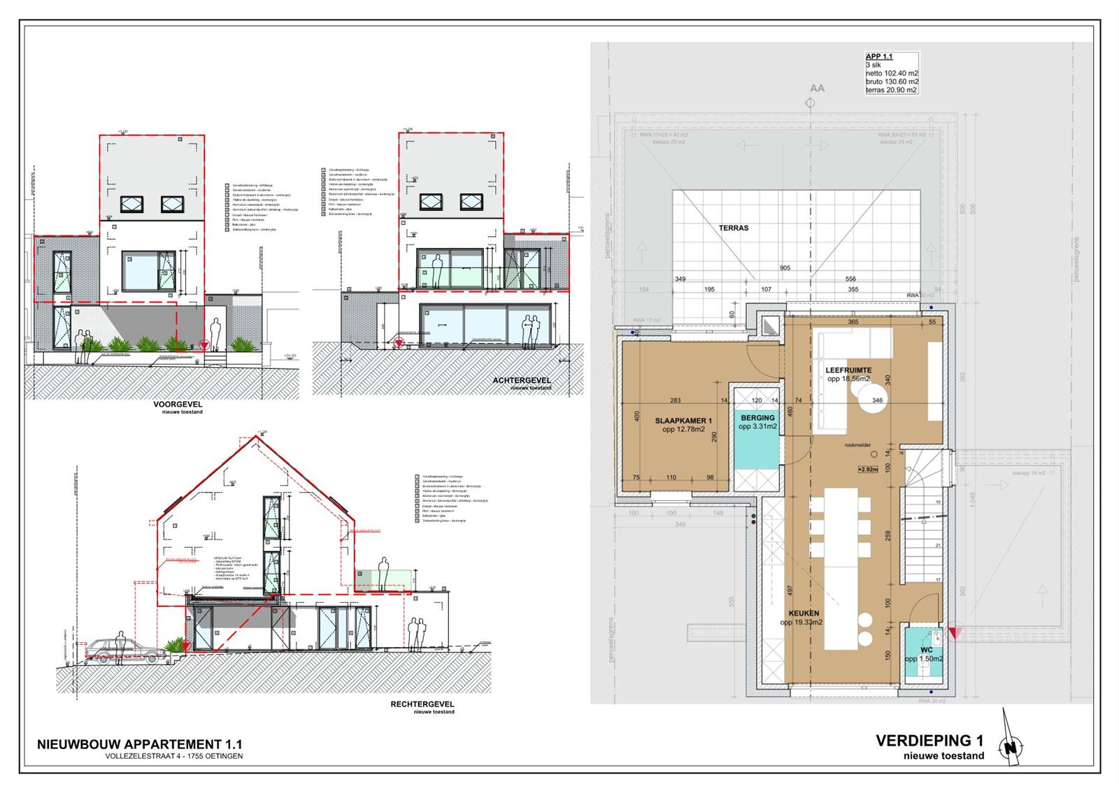 FOTO’S 2 : Appartement te 1755 GOOIK (België) - Prijs € 399.000