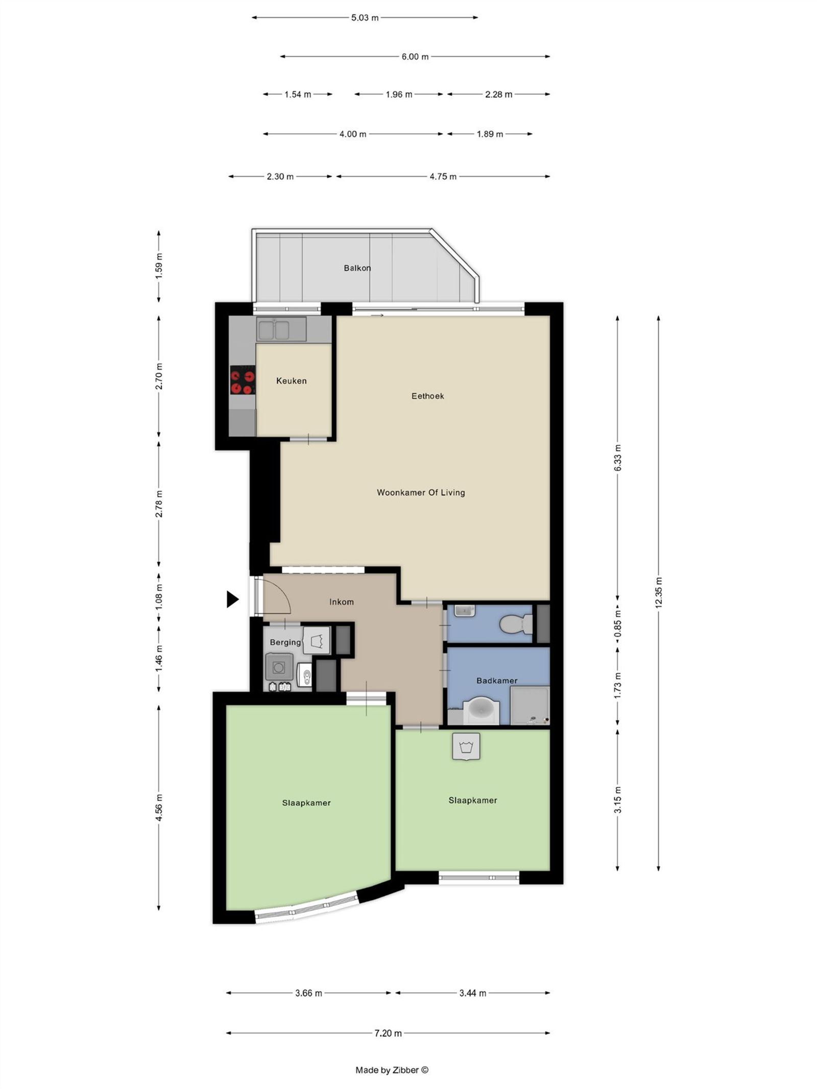 FOTO’S 3 : Appartement te 1080 SINT-JANS-MOLENBEEK (België) - Prijs € 249.000