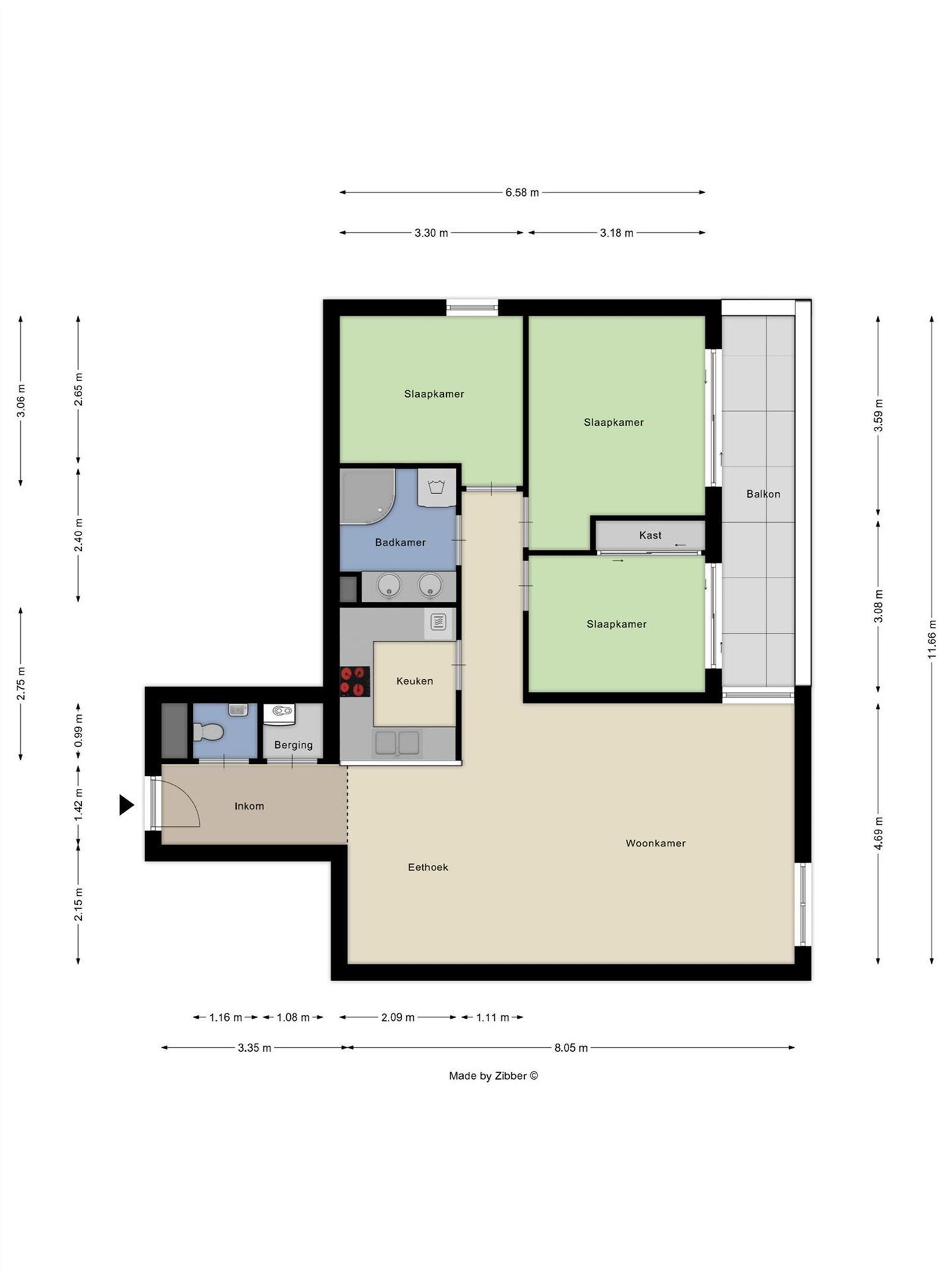 FOTO’S 3 : Appartement te 1652 ALSEMBERG (België) - Prijs € 349.000