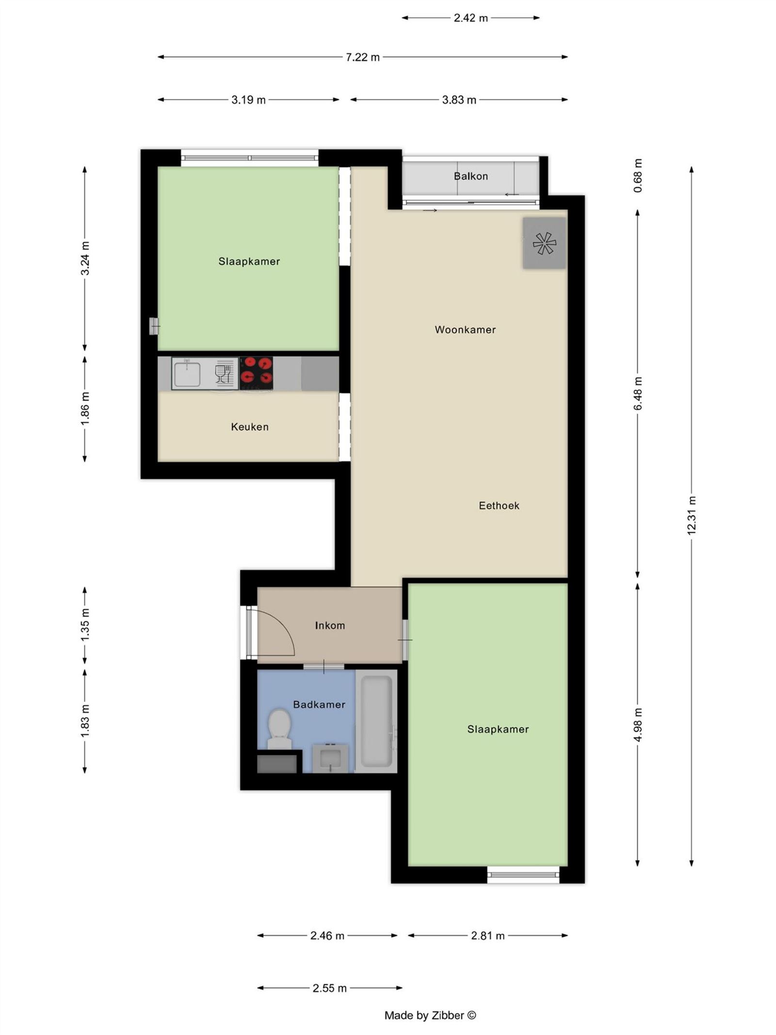 FOTO’S 21 : Appartement te 1000 BRUSSEL (België) - Prijs &euro;&nbsp;310.000