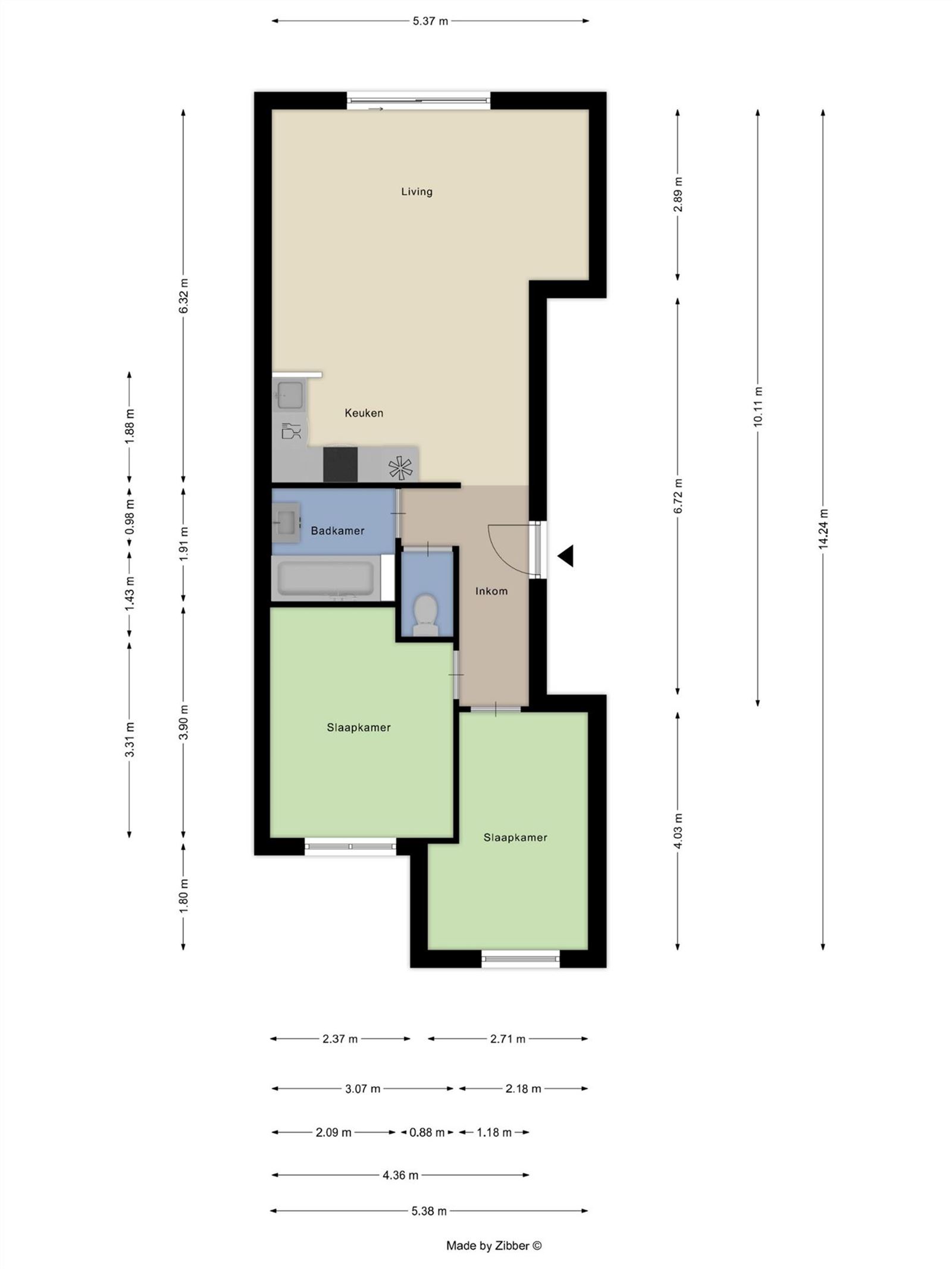 FOTO’S 9 : Appartement te 1000 BRUSSEL (België) - Prijs &euro;&nbsp;310.000
