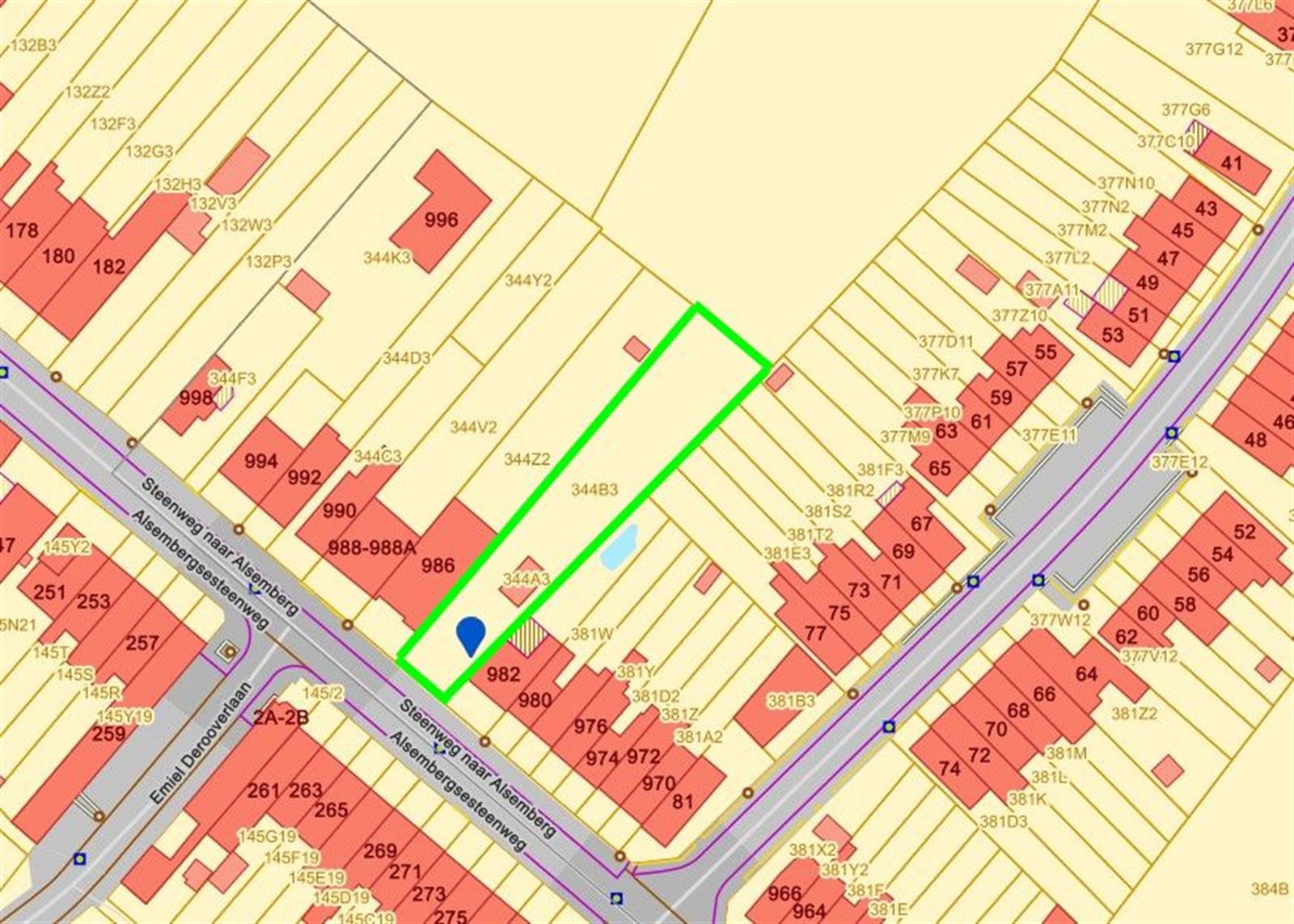 FOTO’S 2 : Bouwgrond te 1654 HUIZINGEN (België) - Prijs &euro;&nbsp;160.000