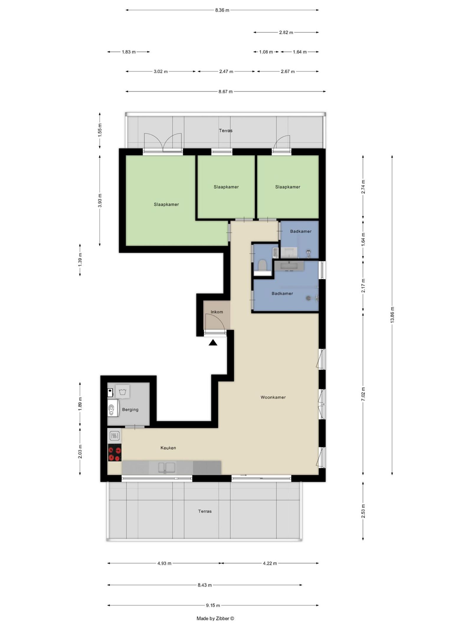 FOTO’S 4 : Penthouse te 1640 SINT-GENESIUS-RODE (België) - Prijs &euro;&nbsp;695.000