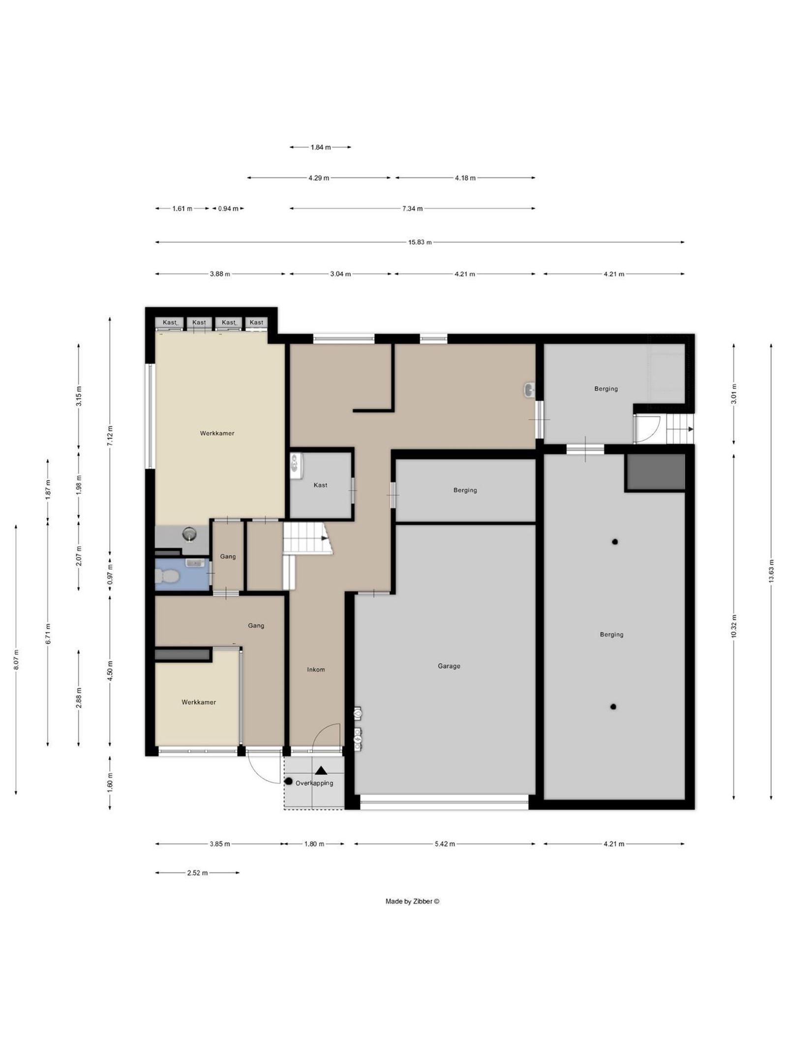 FOTO’S 25 : Kantoor met woning te 1755 PAJOTTEGEM (België) - Prijs &euro;&nbsp;779.000