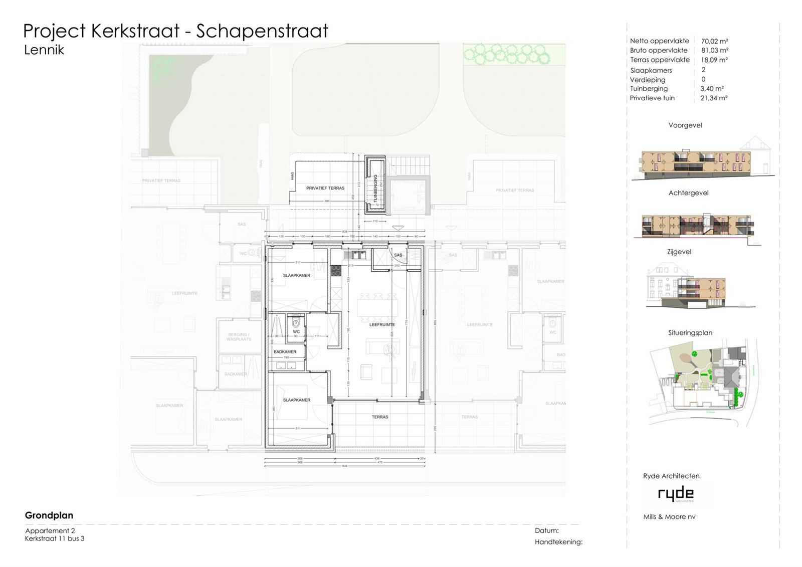 FOTO’S 1 : Appartement te 1750 SINT-MARTENS-LENNIK (België) - Prijs &euro;&nbsp;349.000