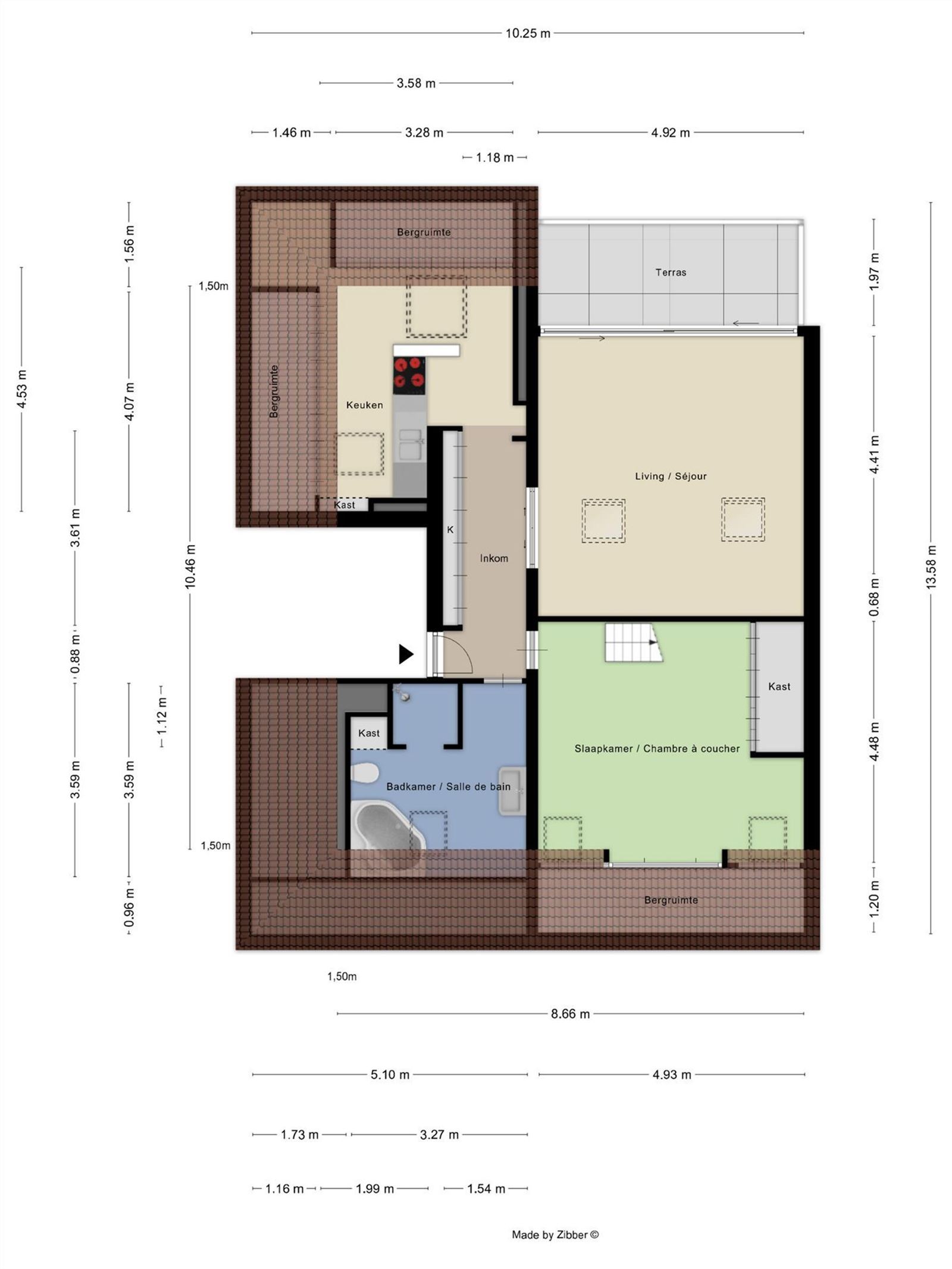 FOTO’S 2 : Appartement te 1070 ANDERLECHT (België) - Prijs &euro;&nbsp;299.000