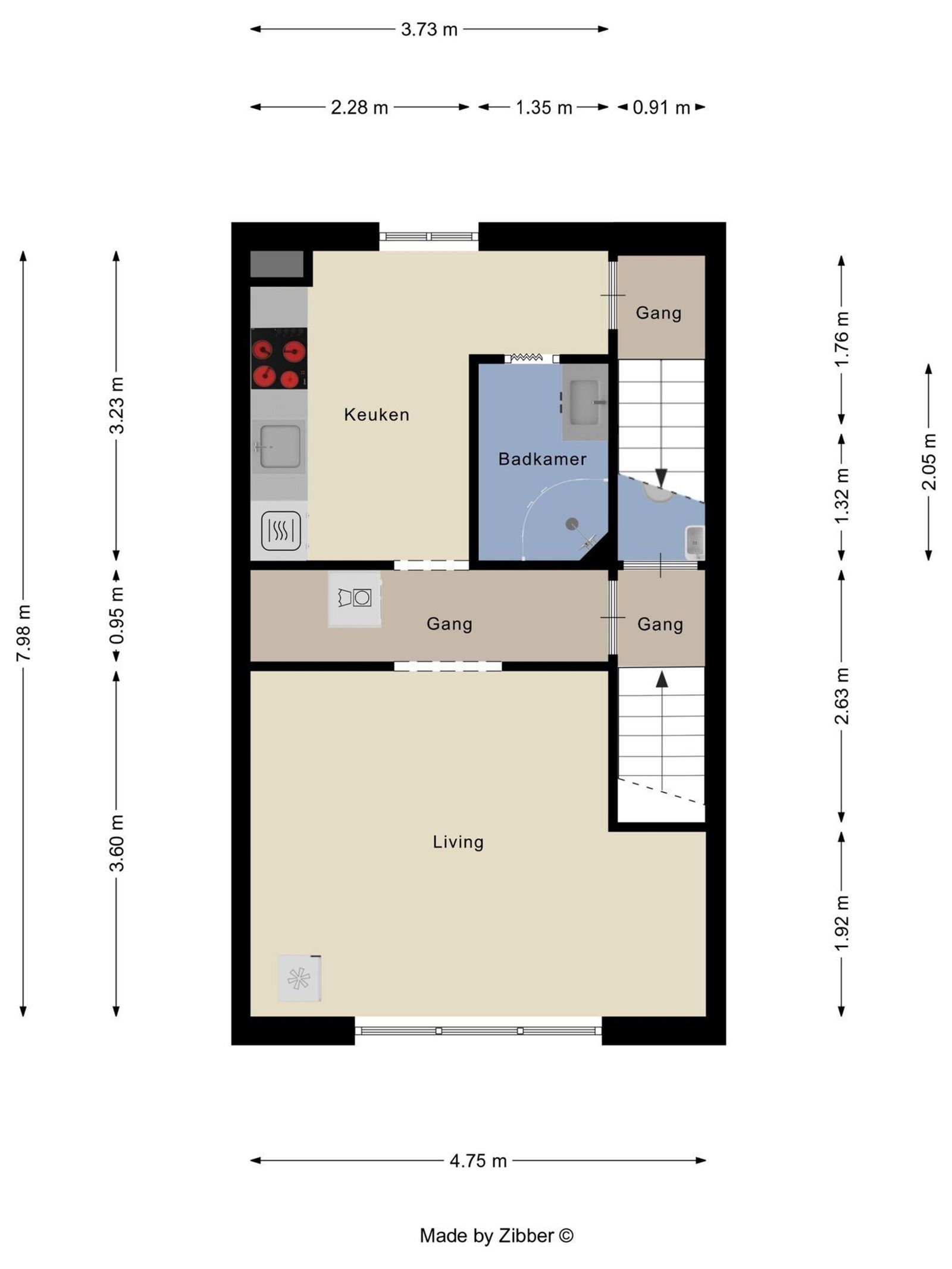 FOTO’S 2 : Appartement met kantoor te 9400 NINOVE (België) - Prijs &euro;&nbsp;229.000