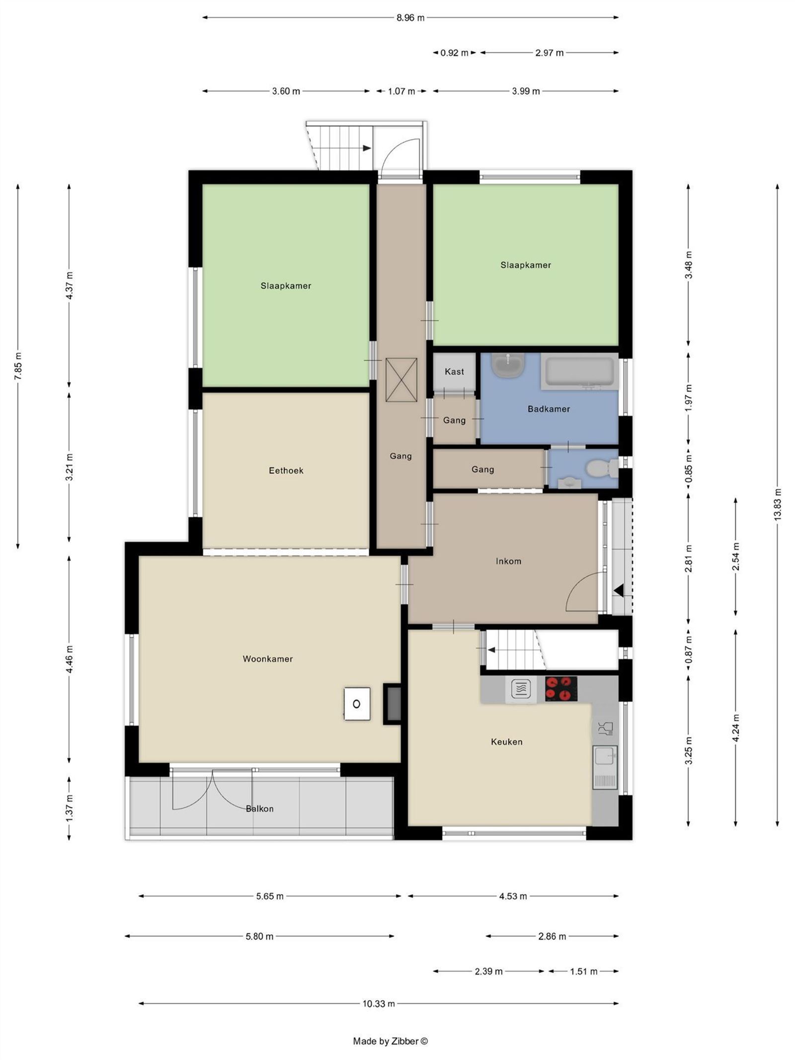 FOTO’S 2 : Woning te 9402 MEERBEKE (België) - Prijs &euro;&nbsp;1.300