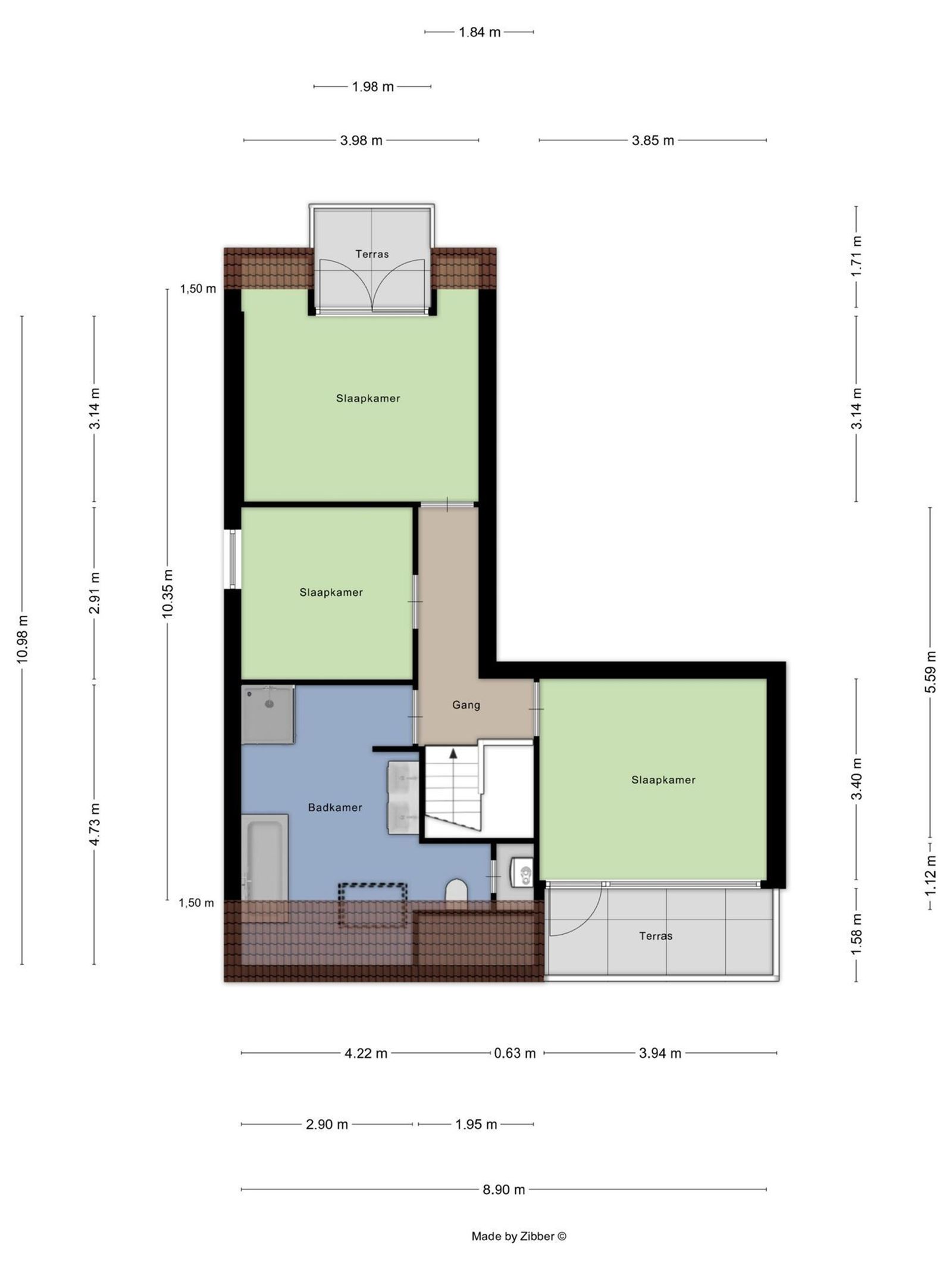 FOTO’S 13 : Duplex te 1602 VLEZENBEEK (België) - Prijs &euro;&nbsp;495.000